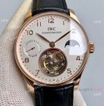 Swiss Grade 1 IWC Portugieser Tourbillon Edition Copy Watch IWC Grand Complications Rose Gold 42mm